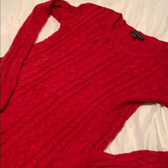 American Eagle : Red Knit Sweater - Picture 2 of 5